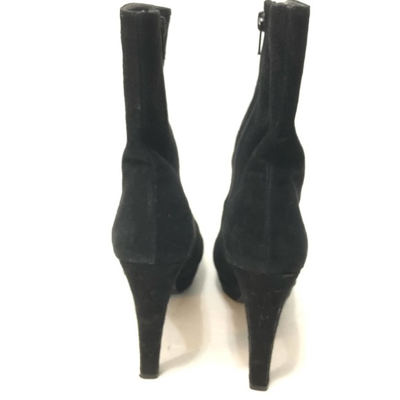 STUART WEITZMAN Black Suede Platform Booties - Picture 5 of 11